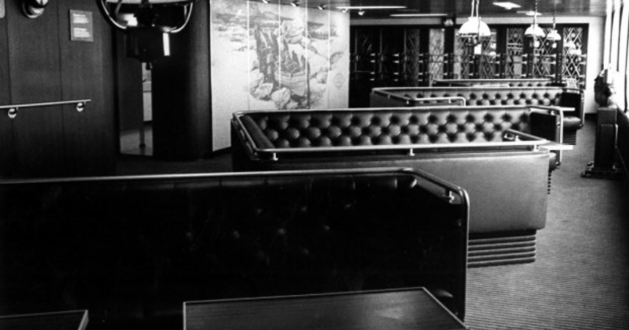 booth seating area on the Abegweit