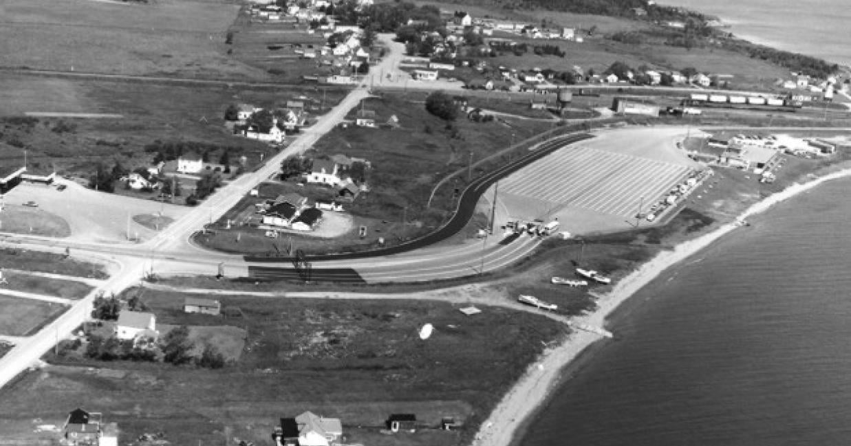 aerial view of the cape tormentine terminal