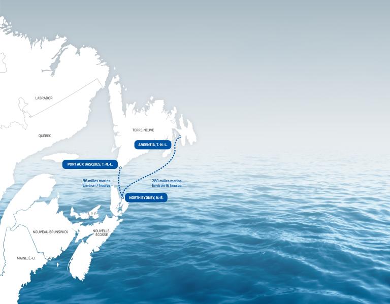 Sailing route map